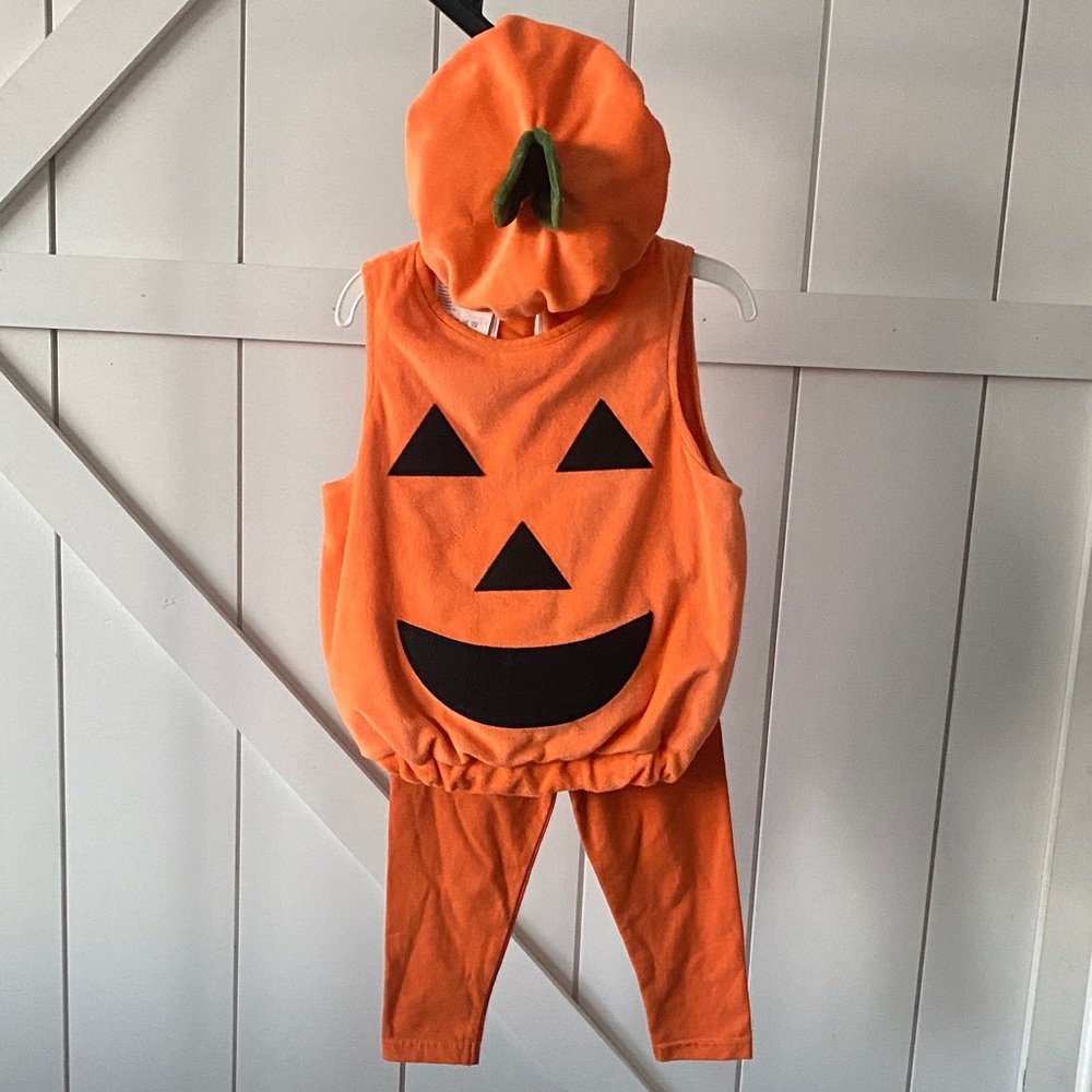 Orange Pumpkin Kids Costume